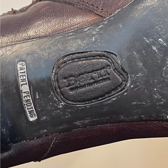 BORN WOMENS TALL LEATHER DIAMOND PATTERN BOOTS / SIZE: 9 - Picture 10 of 13